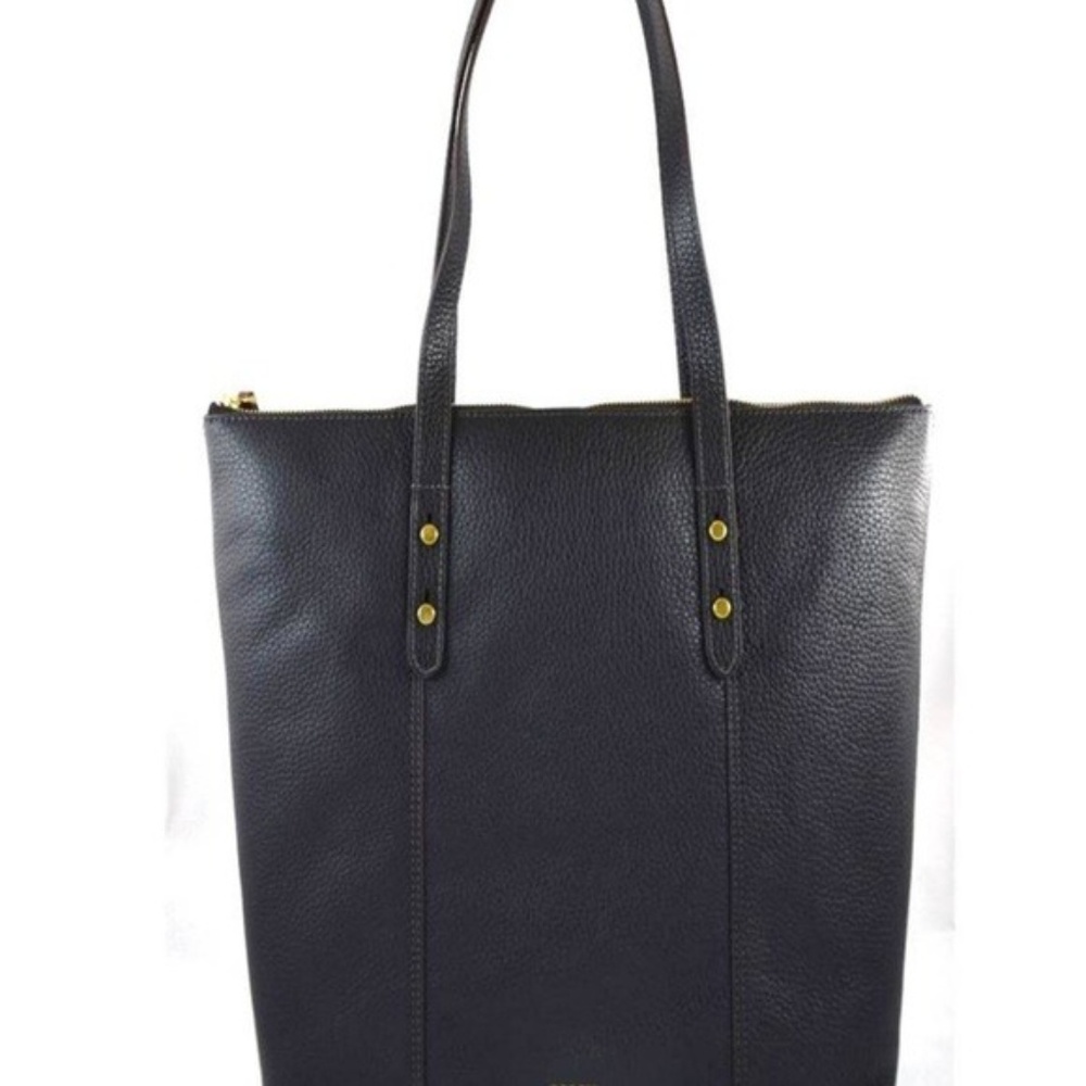 Fossil Black Leather Jenna Large Tote Bag - Picture 4 of 6